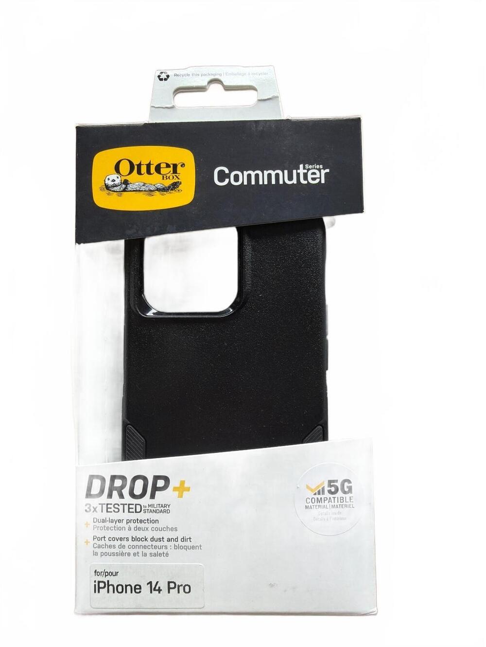 OtterBox Commuter Series Drop+ Case Dustproof for iPhone 14 Pro - Black - NEW
